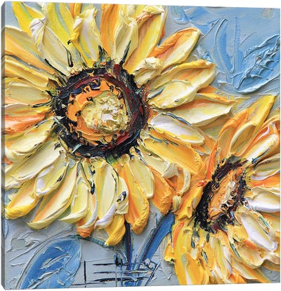 Van Gogh's Friend Canvas Art Print - Van Gogh's Sunflowers Collection
