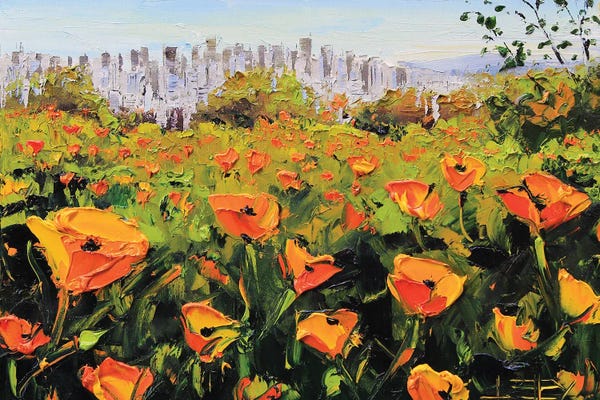Poppies: San Francisco Poppies by Lisa Elley