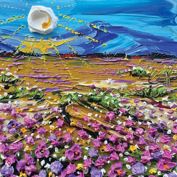 Lisa Elley: Superbloom Mojave Desert Symphony by Lisa Elley