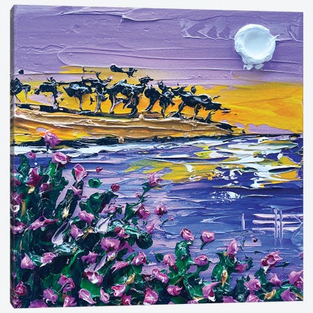 Sunset Serenade Canvas Print #LEL675} by Lisa Elley Canvas Artwork
