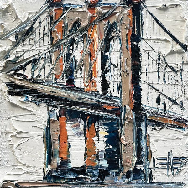 Lisa Elley: Brooklyn Bridge NYC by Lisa Elley