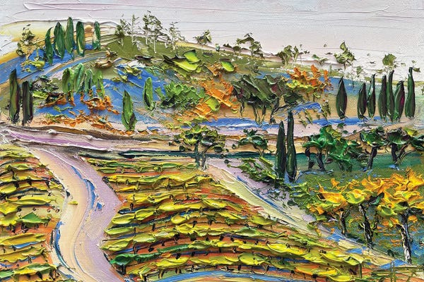 Lisa Elley: Autumn In The Vines - Vineyard In Saratoga, California by Lisa Elley
