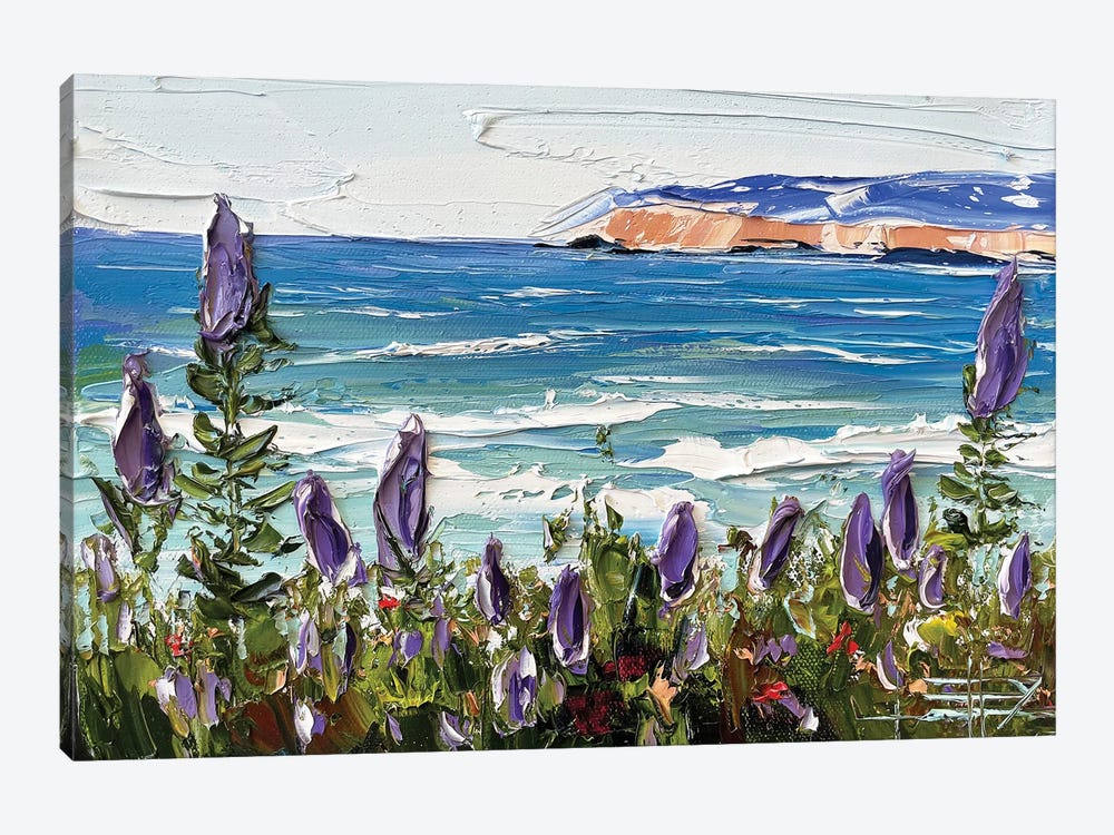 Carmel Beach, Carmel by Lisa Elley 1-piece Canvas Print