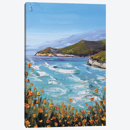 Forever Big Sur Canvas Print #LEL680} by Lisa Elley Canvas Artwork