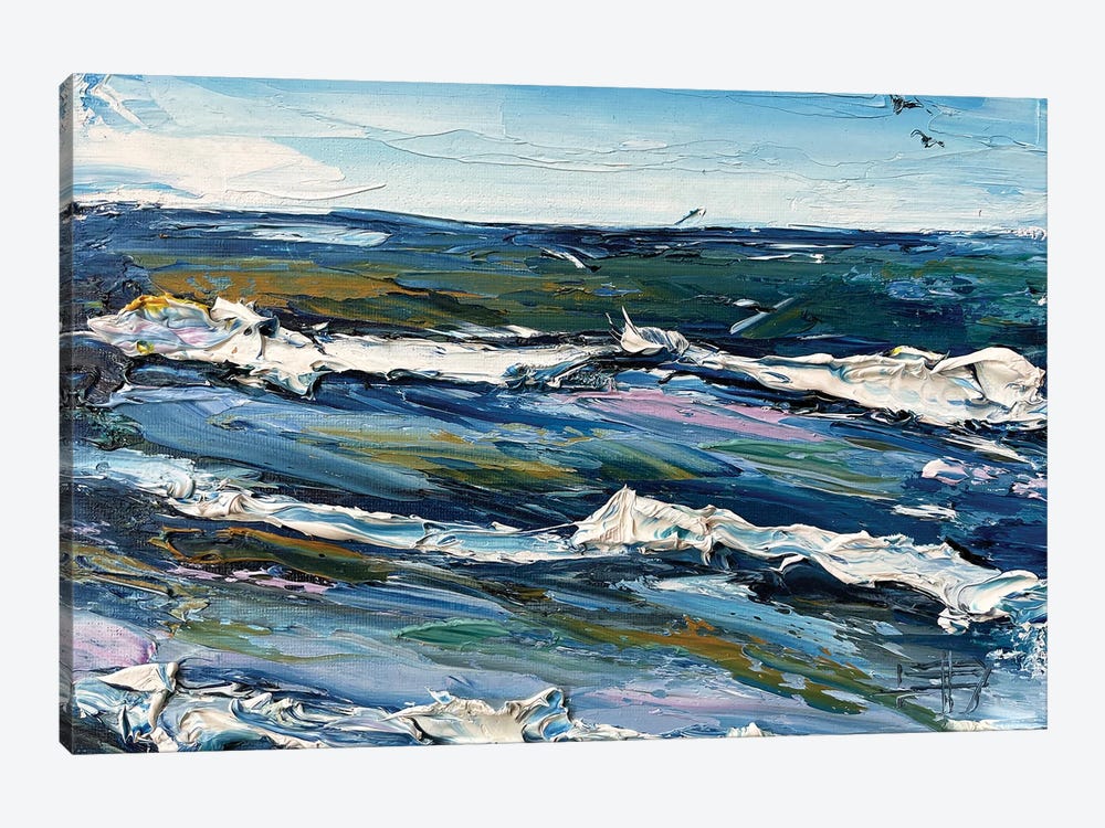 Pescadero Beach by Lisa Elley 1-piece Canvas Artwork