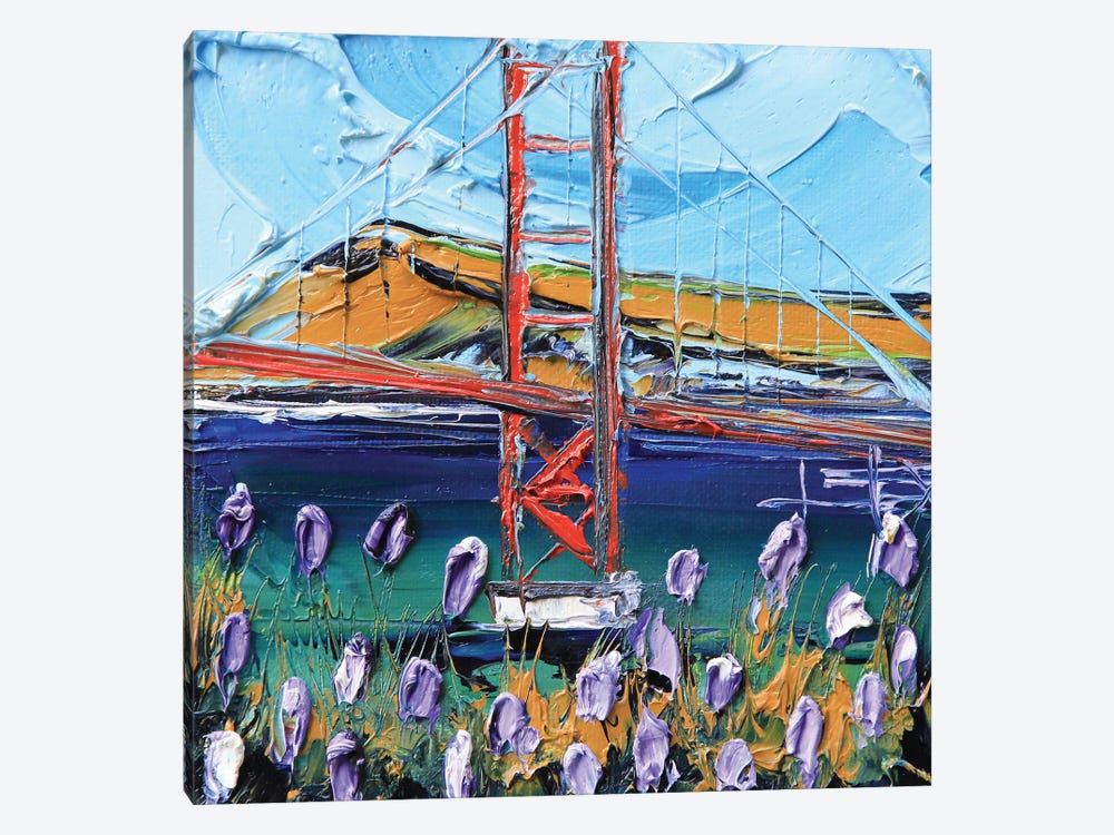 To The Golden Gate - In San Francisco by Lisa Elley 1-piece Canvas Wall Art