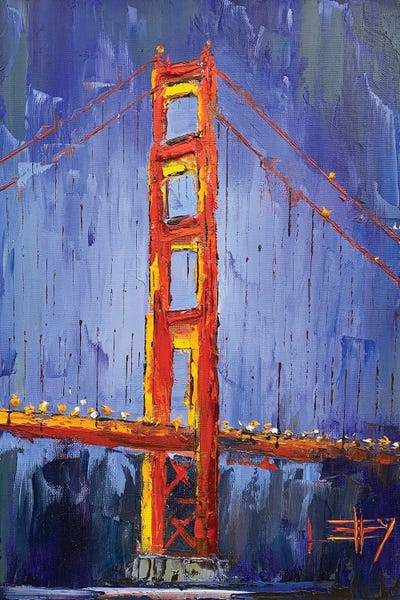 Lisa Elley: Golden Gate Evening by Lisa Elley