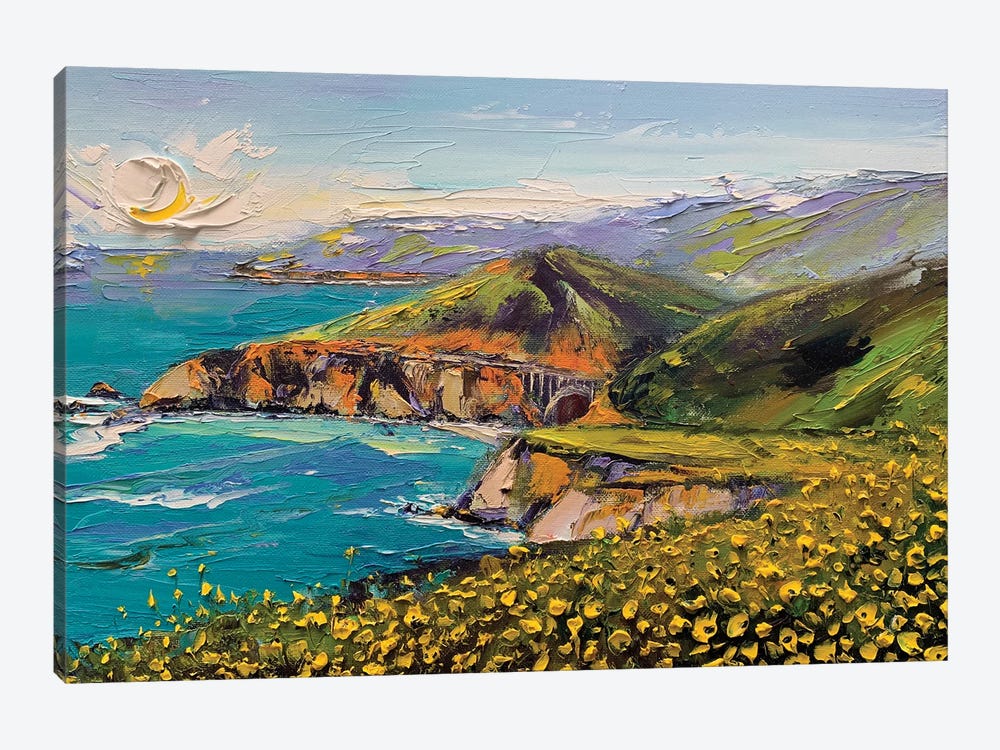 Andrew Molera State Park, Big Sur California by Lisa Elley 1-piece Canvas Art