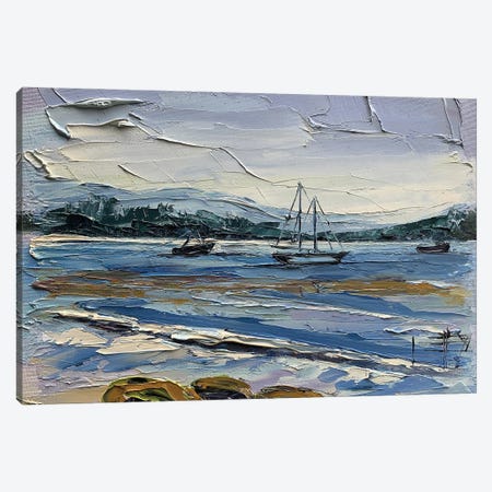 Sailing In Monterey Canvas Print #LEL693} by Lisa Elley Canvas Print