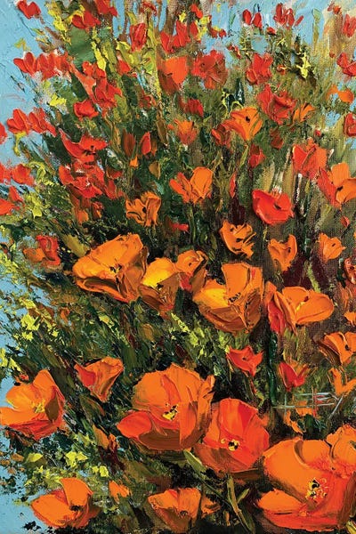 California Poppies II by Lisa Elley art print