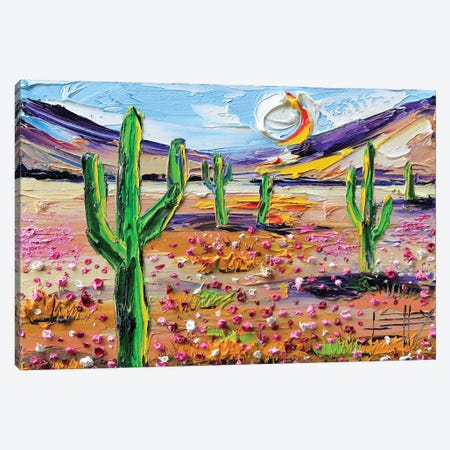 Desertscape Canvas Print #LEL6} by Lisa Elley Art Print