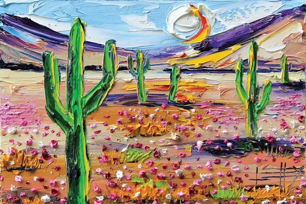 Cacti: Desertscape by Lisa Elley