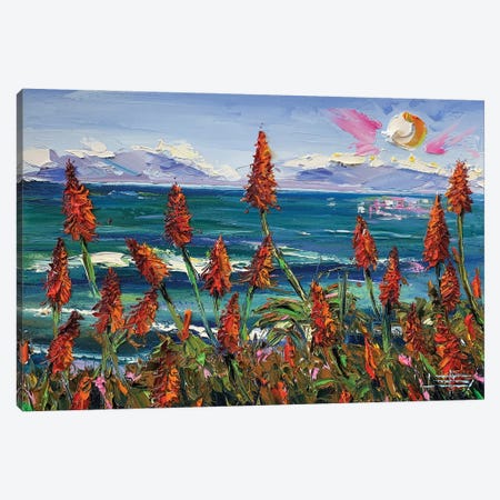 Lilies In Big Sur Canvas Print #LEL700} by Lisa Elley Art Print