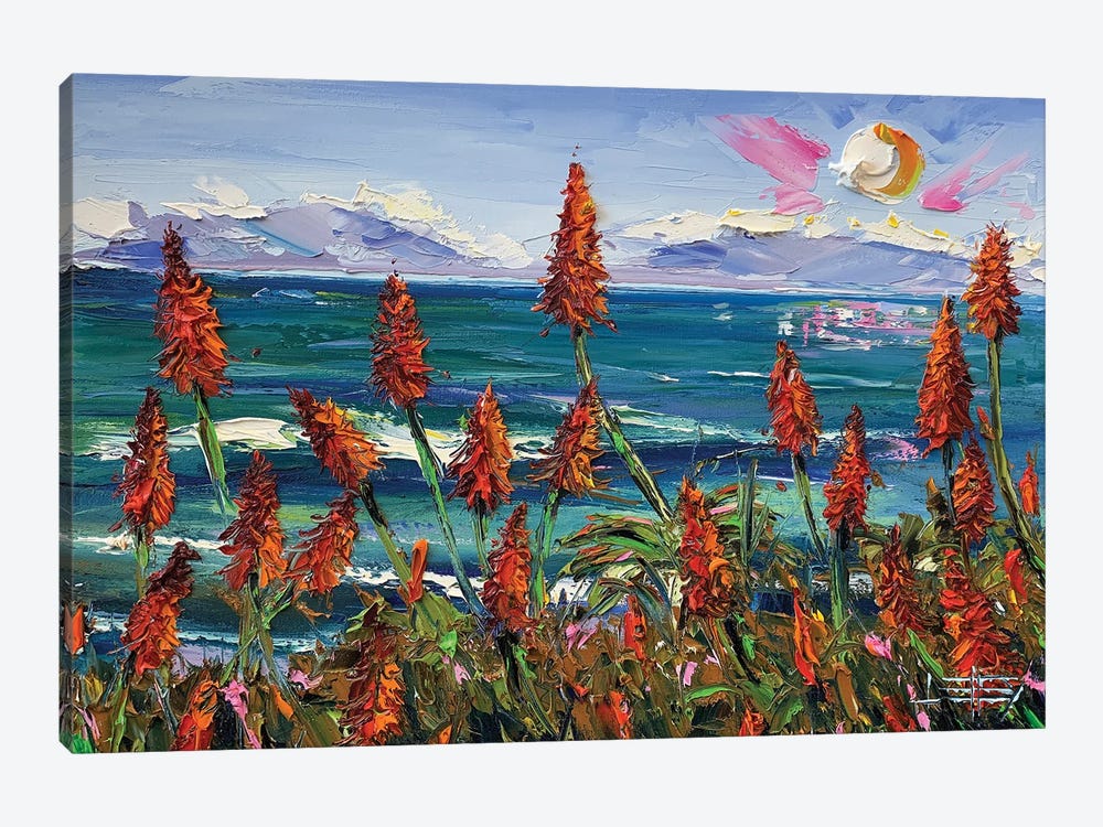 Lilies In Big Sur by Lisa Elley 1-piece Canvas Art