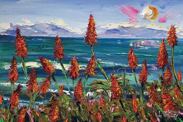 Big Sur: Lilies In Big Sur by Lisa Elley