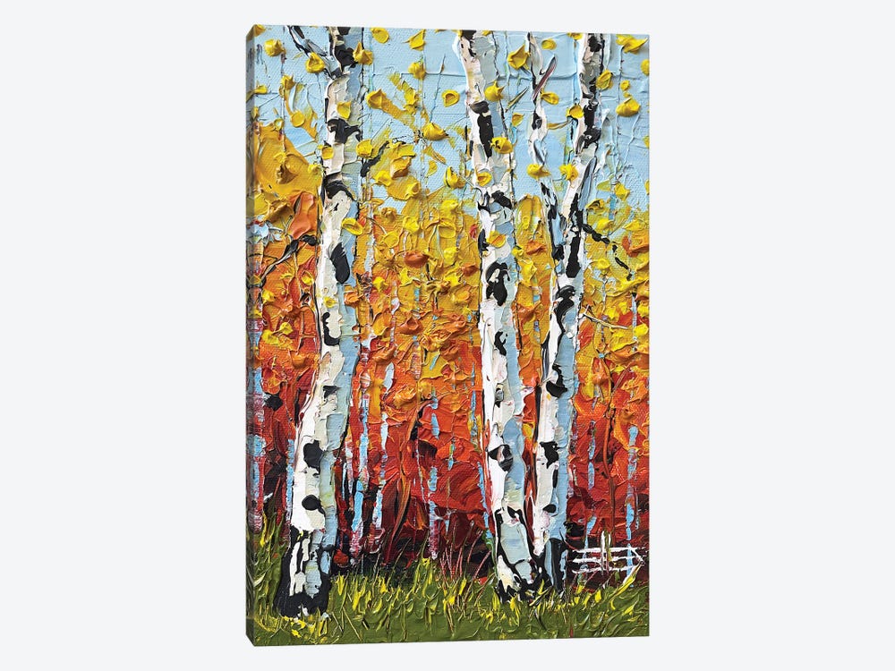 Three Birch Trees by Lisa Elley 1-piece Art Print