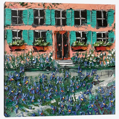 At Home With Monet Canvas Print #LEL704} by Lisa Elley Canvas Artwork