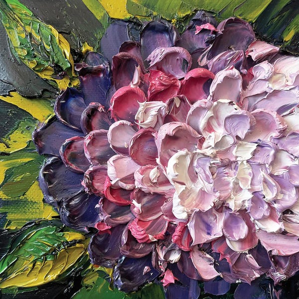 Palette Knife Prints: Dahlia by Lisa Elley