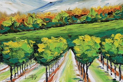 Napa Valley Vineyard by Lisa Elley art print