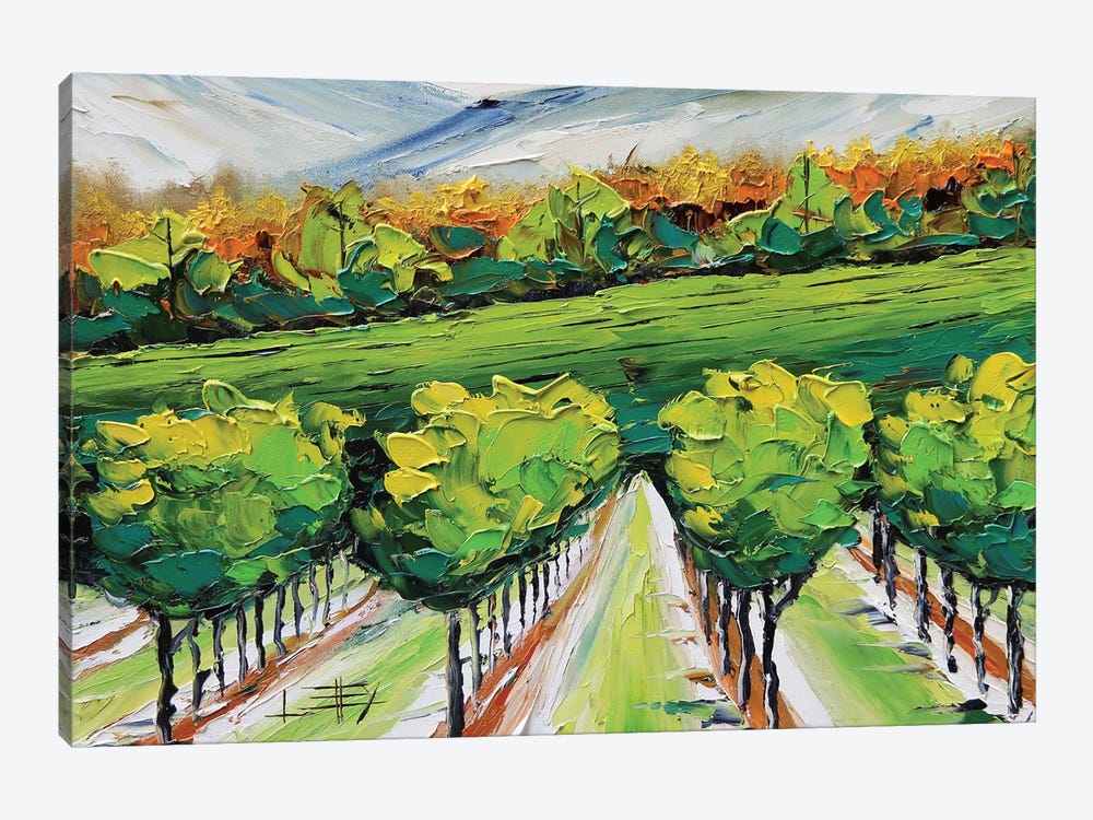 Napa Valley Vineyard by Lisa Elley 1-piece Canvas Art