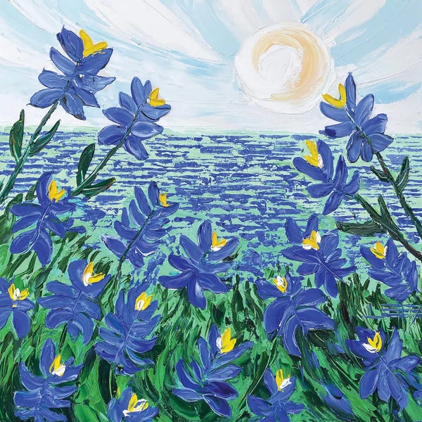 Lisa Elley: Bluebonnets by Lisa Elley