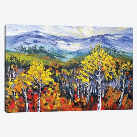 September Sunset Forest Canvas Print #LEL712} by Lisa Elley Canvas Wall Art