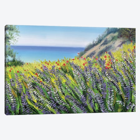 The Story Of Big Sur Canvas Print #LEL714} by Lisa Elley Canvas Art Print