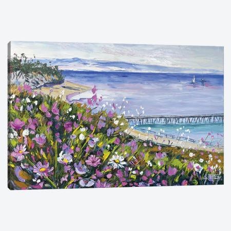 Wildflowers Of My Heart Canvas Print #LEL716} by Lisa Elley Art Print