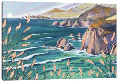 Tourmaline Tide In Big Sur Canvas Art Print - Big Sur Art