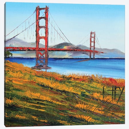 Golden Gate Bridge VII Canvas Print #LEL71} by Lisa Elley Art Print