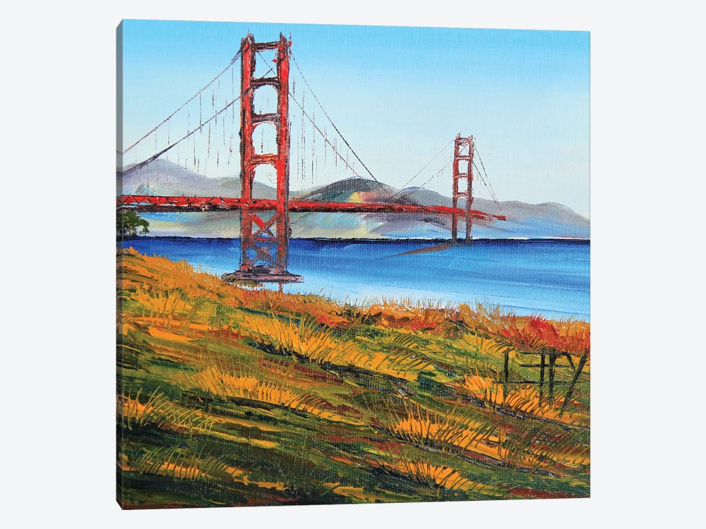 Golden Gate Bridge VII by Lisa Elley 1-piece Canvas Wall Art