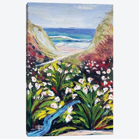 Lilies In Big Sur California Canvas Print #LEL721} by Lisa Elley Canvas Art Print