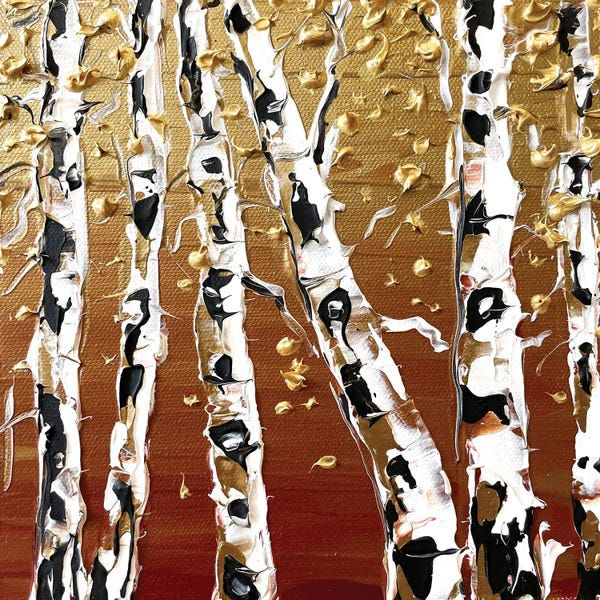 Birch Trees: Copper And Birch by Lisa Elley