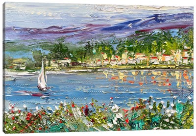 Across Lake Como Canvas Art Print
