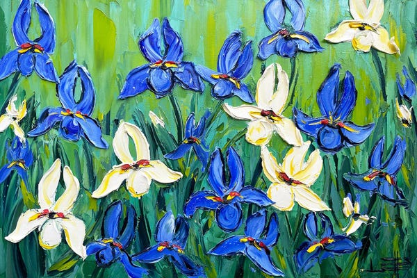 Lisa Elley: Enlightened Dream Irises by Lisa Elley