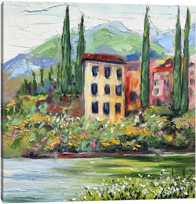 A Day At Lake Como In Italy Canvas Art Print - Lisa Elley