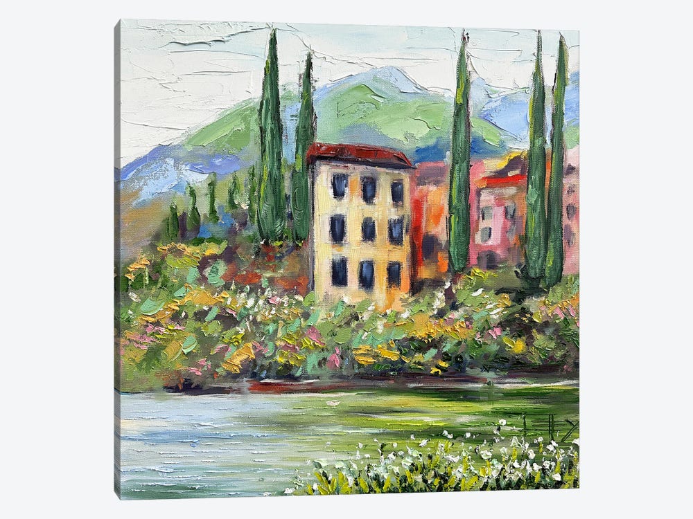 A Day At Lake Como In Italy by Lisa Elley 1-piece Canvas Wall Art