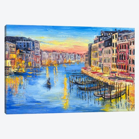 Venice City In Italy Canvas Print #LEL733} by Lisa Elley Canvas Art