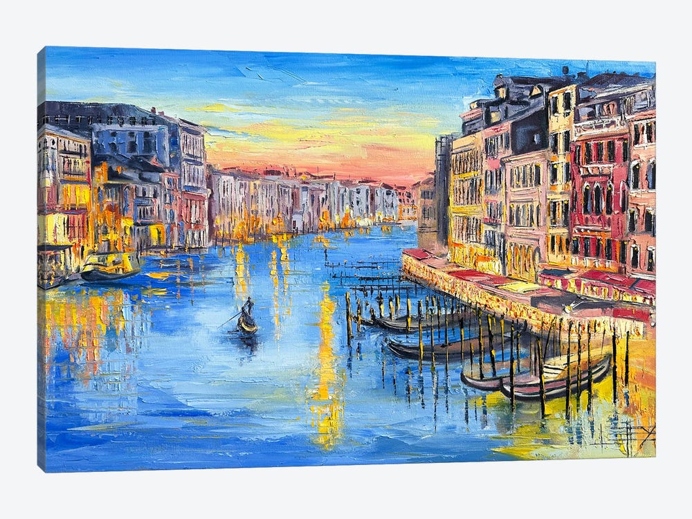 Venice City In Italy by Lisa Elley 1-piece Canvas Art