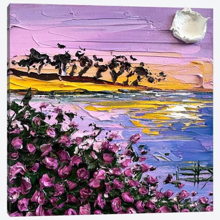 Sunset Shores La Jolla Canvas Print #LEL738} by Lisa Elley Canvas Wall Art