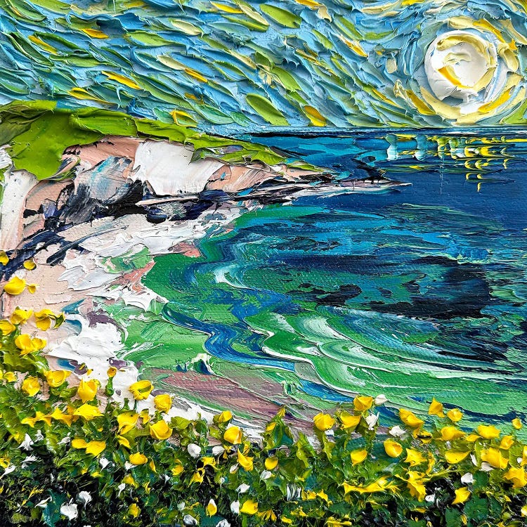 Turquoise Tide La Jolla by Lisa Elley wall art