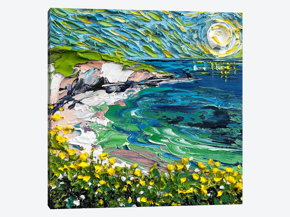 Turquoise Tide La Jolla by Lisa Elley 1-piece Canvas Artwork