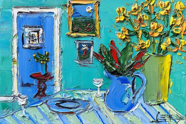 Artists Like Van Gogh: Periwinkle And Butterscotch by Lisa Elley