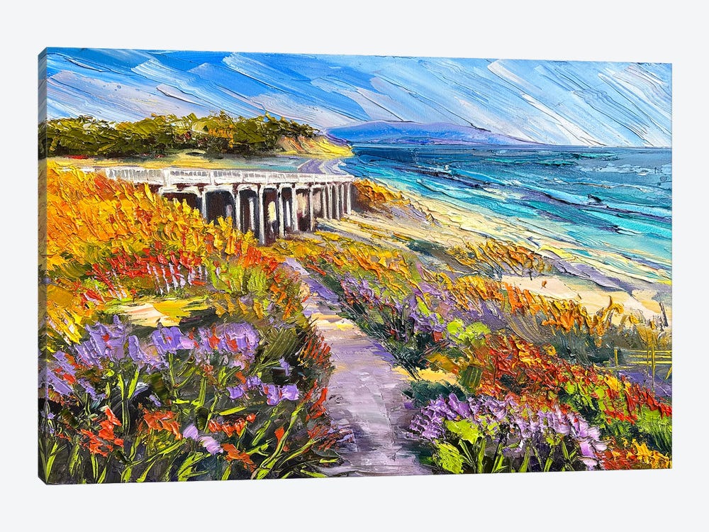 Torrey Pines San Diego by Lisa Elley 1-piece Canvas Print