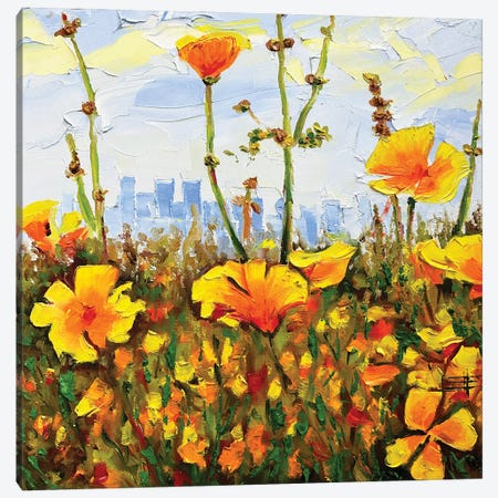 Glimpse of Summer - Los Angeles Landscape Canvas Print #LEL747} by Lisa Elley Canvas Wall Art