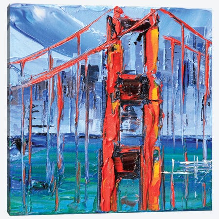 Golden Gate Bridge Glory Canvas Print #LEL74} by Lisa Elley Canvas Art