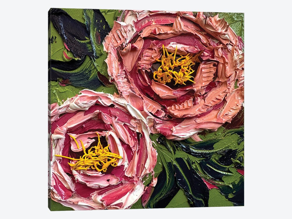 Peony Perfection by Lisa Elley 1-piece Canvas Artwork