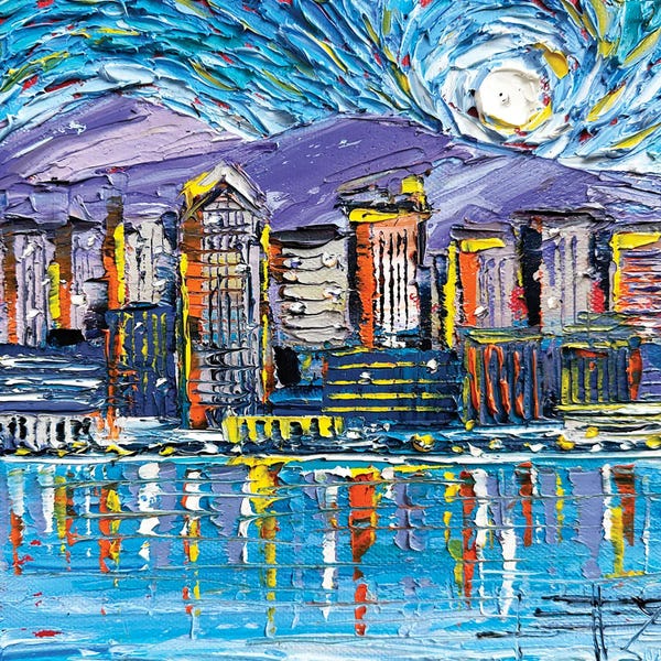 San Diego Skylines: Van Gogh In San Diego by Lisa Elley