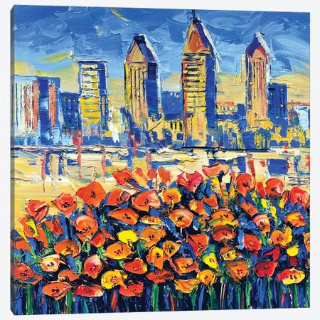 San Diego Gogh Canvas Print #LEL756} by Lisa Elley Canvas Art Print