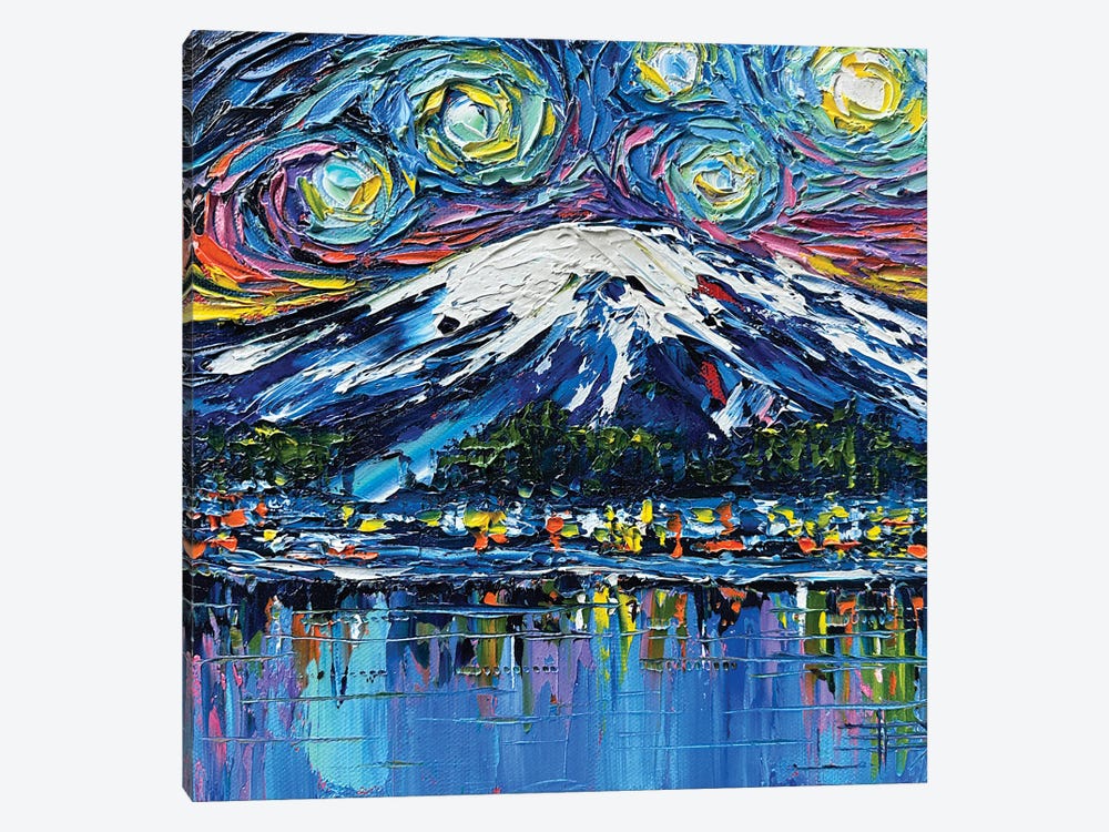 Gogh To The Mountains - Bear Mountain Valley California by Lisa Elley 1-piece Canvas Artwork